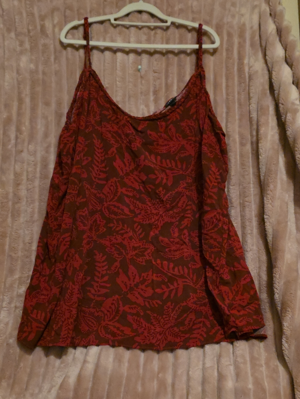 torrid Red Floral Print Spaghetti Strap Camisole